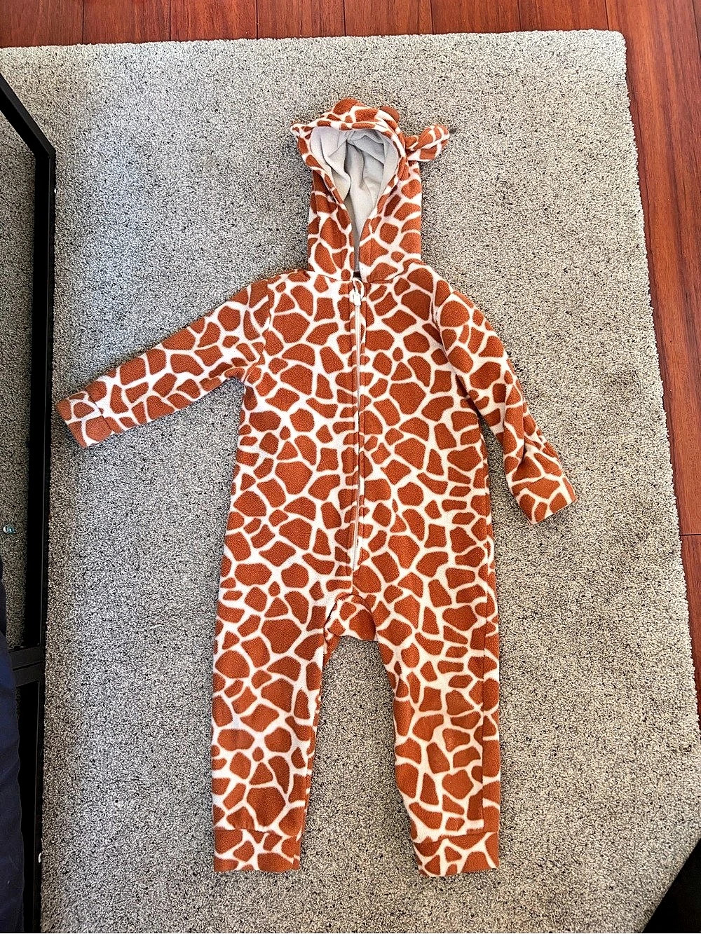 Old Navy Giraffe-Print Costume One-Piece Brown & White 3T